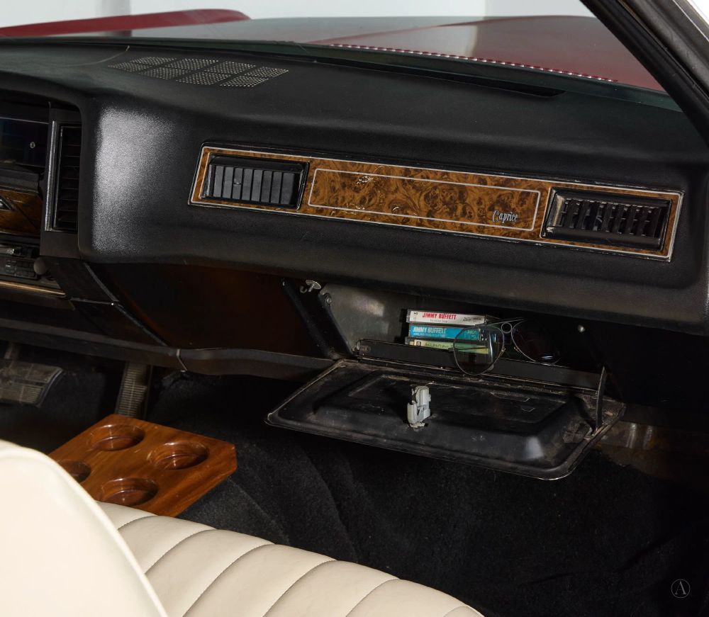 Interior glovebox of the Red Shark